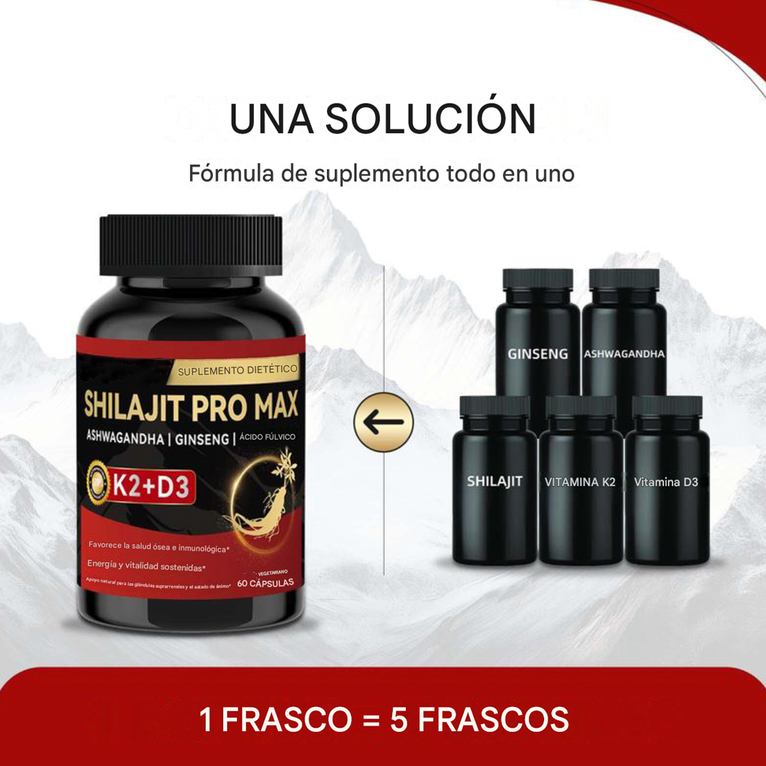 Shilajit PRO MAX - Poder y Rendimiento Masculino