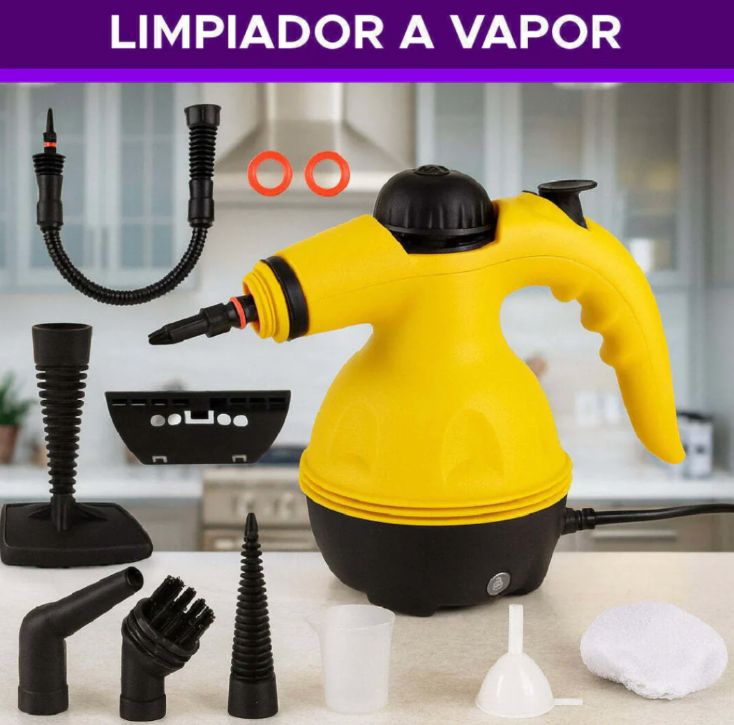 Limpiador a Vapor Multiusos ORIGINAL+9 accesorios GRATIS